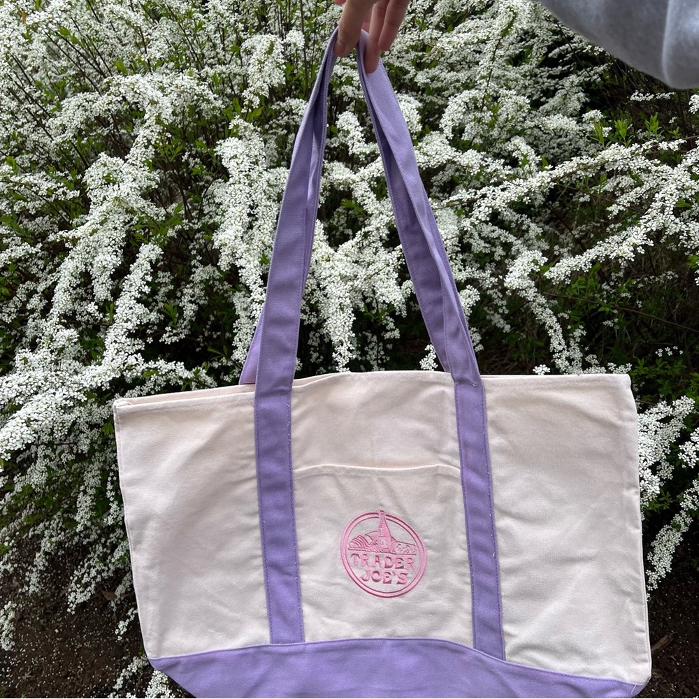 Large Trader Joe’s Canvas Tote Bag - Picture 5 of 5